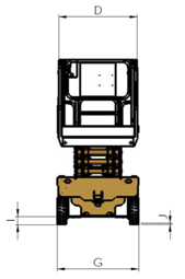 Sistema di protezione idraulico mobile determinato elettrico di inclinazione dell'ascensore di forbici